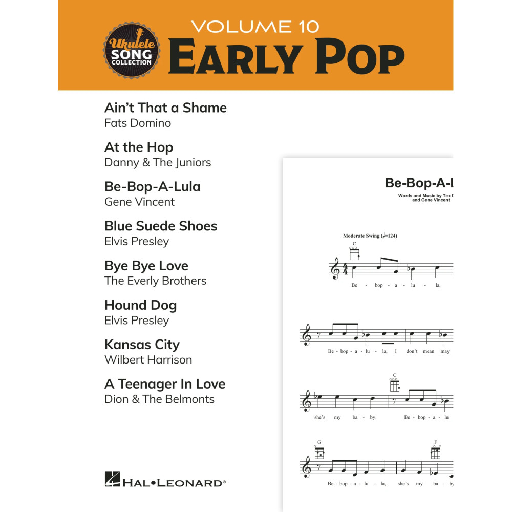 Ukulele Song Collection, Volume 10: Early Pop
