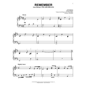 Remember (from The Lion King 2019)