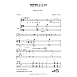 Hakuna Matata (from The Lion King) (arr. Roger Emerson)