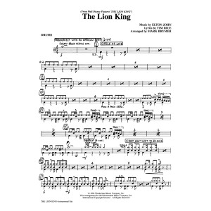 The Lion King (Medley) (arr. Mark Brymer) - Drums