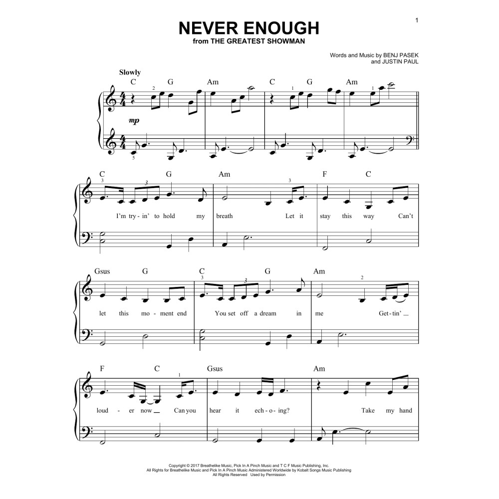 Never Enough (from The Greatest Showman)