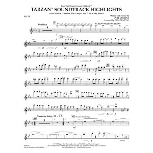 Tarzan Soundtrack Highlights (from Disney's Tarzan) (arr. Paul Murtha) - Flute