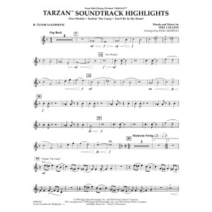 Tarzan Soundtrack Highlights (from Disney's Tarzan) (arr. Paul Murtha) - Bb Tenor Saxophone