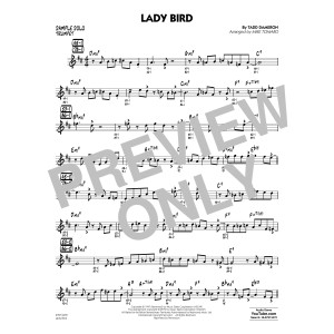 Lady Bird (arr. Mike Tomaro) - Sample Solo - Tenor Sax