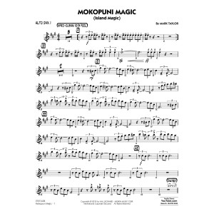 Mokopuni Magic (Island Magic) - Alto Sax 1