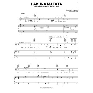 Hakuna Matata (from The Lion King 2019)