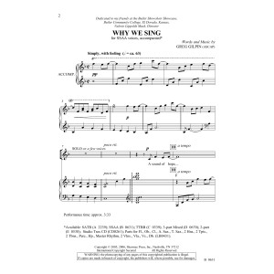 Why We Sing