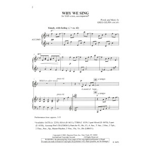 Why We Sing