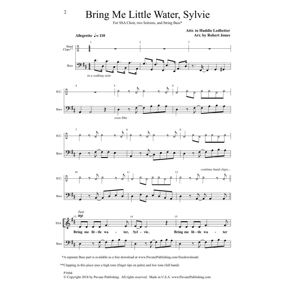 Bring Me Little Water Sylvie