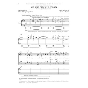 We Will Sing Of A Dream