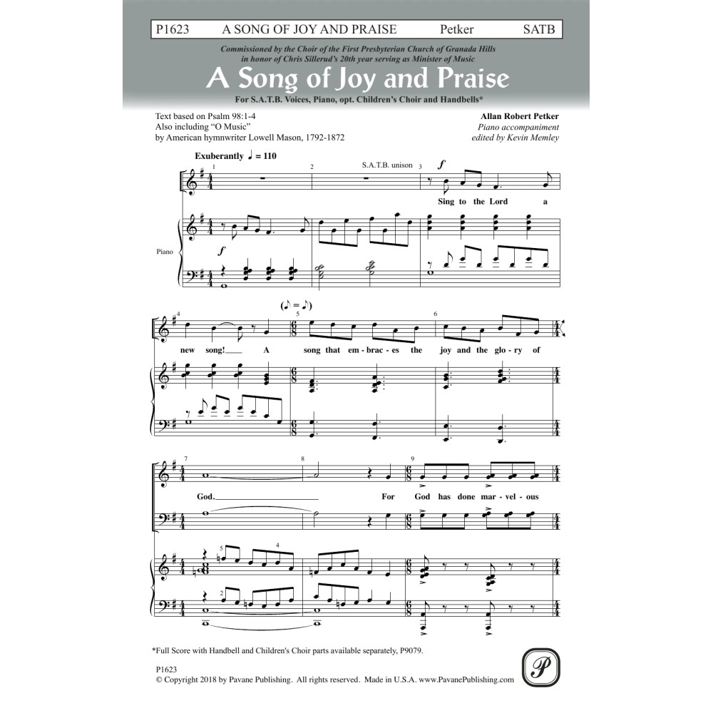 A Song Of Joy And Praise