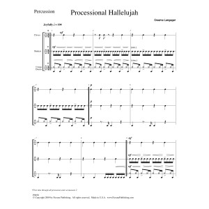 Processional Hallelujah Percussion - Percussion