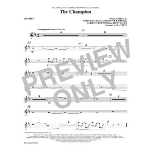 The Champion (feat. Ludacris) (arr. Mac Huff) - Trumpet 1