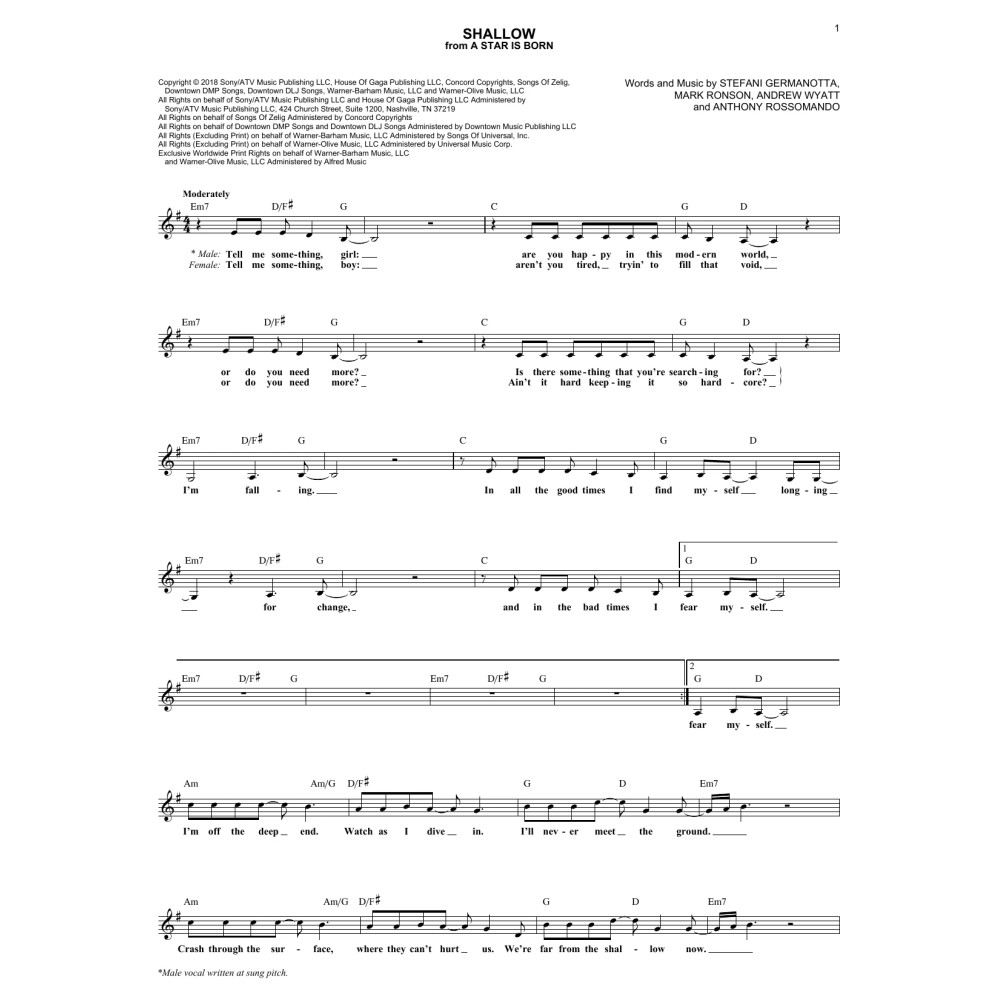Shallow (from A Star Is Born)