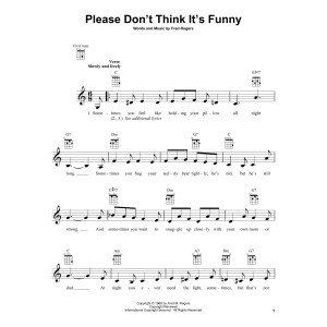 Please Don't Think It's Funny (from Mister Rogers' Neighborhood)