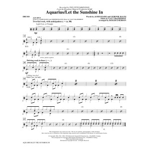 Aquarius / Let the Sunshine In (from the musical Hair) (arr. Roger Emerson) - Drums