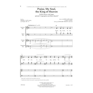 Praise, My Soul, The King of Heaven (arr. Howard Helvey)