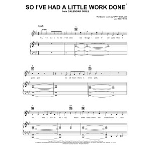 So I've Had A Little Work Done (from Calendar Girls the Musical)