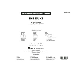 The Duke (arr. Mike Tomaro) - Conductor Score (Full Score)