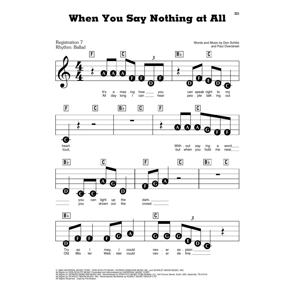 When You Say Nothing At All