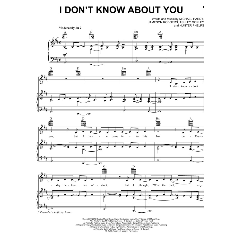 I Don't Know About You