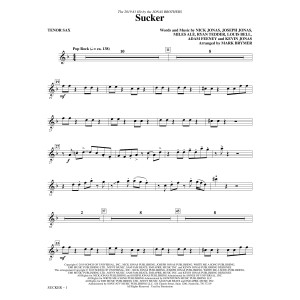 Sucker (arr. Mark Brymer) - Tenor Saxophone