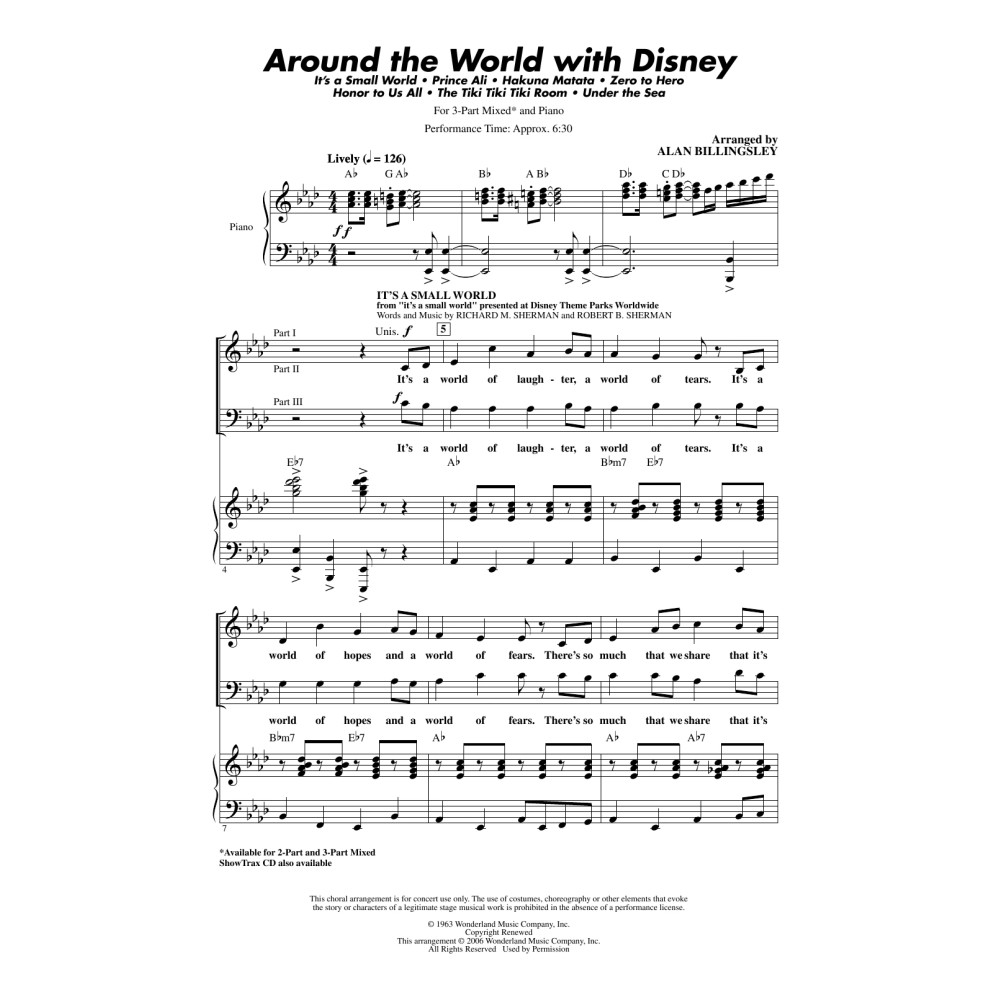 Around The World With Disney (Medley)