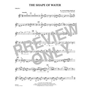 The Shape of Water (arr. Larry Moore) - Violin 1