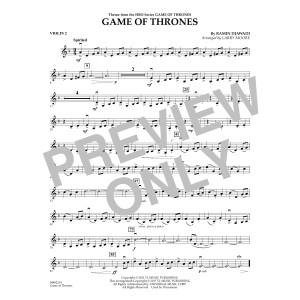 Game of Thrones (arr. Larry Moore) - Violin 2