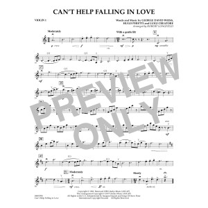 Can't Help Falling in Love (arr. Robert Longfield) - Violin 1