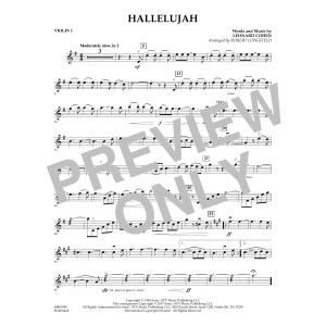 Hallelujah (arr. Robert Longfield) - Violin 1