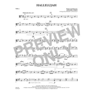 Hallelujah (arr. Robert Longfield) - Viola