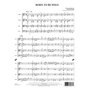 Born to Be Wild (arr. Larry Moore) - Conductor Score (Full Score)