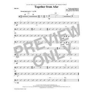 Together From Afar (from How to Train Your Dragon: The Hidden World) (arr. Mac Huff) - Drums
