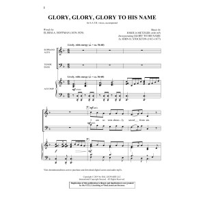 Glory, Glory, Glory To His Name