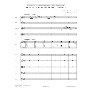 Bring a Torch, Jeanette, Isabella (arr. Shawn Kirchner) - Score