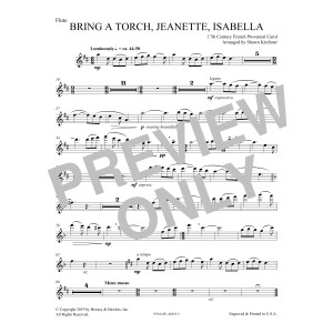 Bring a Torch, Jeanette, Isabella (arr. Shawn Kirchner) - Solo Flute