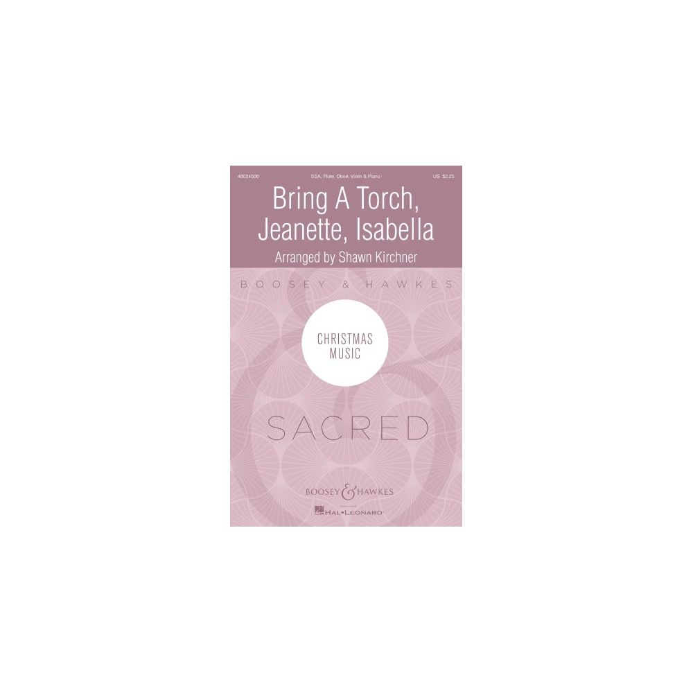 Bring a Torch, Jeanette, Isabella (arr. Shawn Kirchner) - Viola