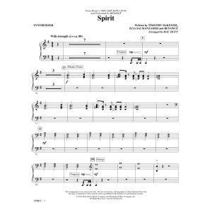 Spirit (from The Lion King 2019) (arr. Mac Huff) - Synthesizer