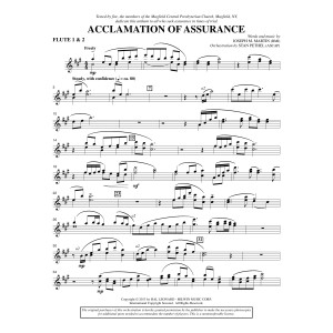 Acclamation of Assurance - Flute 1 & 2