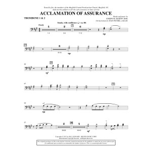 Acclamation of Assurance - Trombone 1 & 2