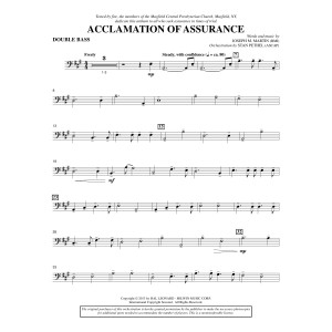 Acclamation of Assurance - Double Bass