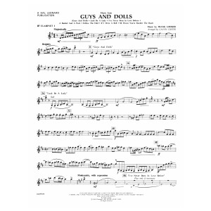 Music from Guys and Dolls (arr. Calvin Custer) - Bb Bass Clarinet