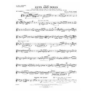 Music from Guys and Dolls (arr. Calvin Custer) - Bb Clarinet 2