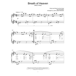 Breath Of Heaven (Mary's Song) (arr. Lynda Lybeck-Robinson)