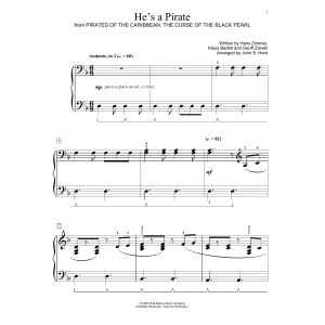 He's A Pirate (from Pirates Of The Caribbean: The Curse of the Black Pearl) (arr. John S. Hord)