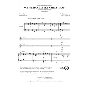 We Need A Little Christmas (from Mame) (arr. Mark Hayes)