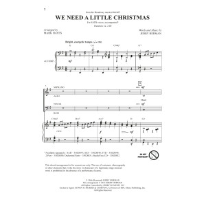 We Need A Little Christmas (from Mame) (arr. Mark Hayes)