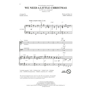 We Need A Little Christmas (from Mame) (arr. Mark Hayes)