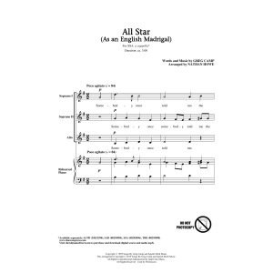All Star (As an English Madrigal) (arr. Nathan Howe)